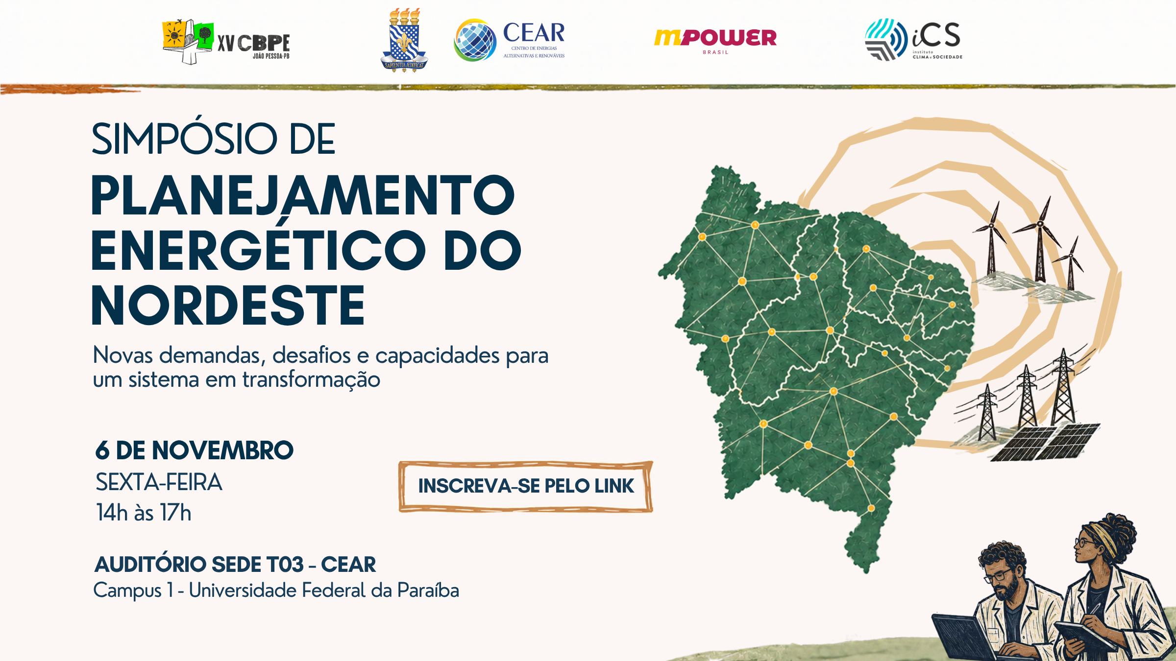 Banner do Simpósio de Planejamento Energético do Nordeste